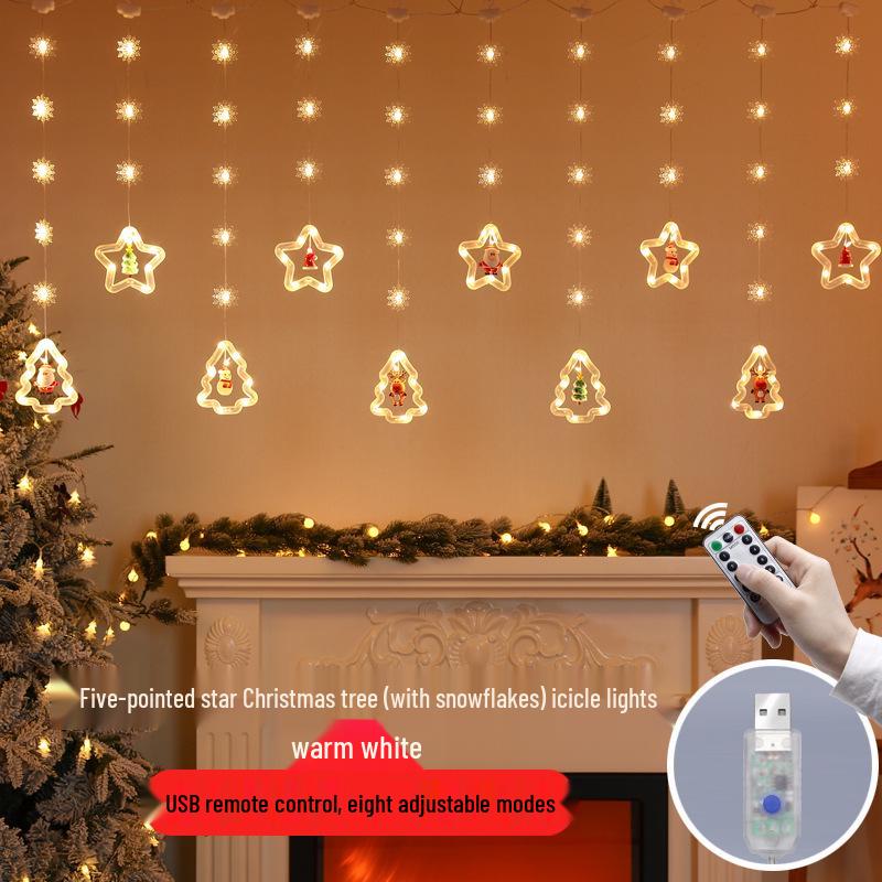 LED String Lights: Round Leather Wire, Christmas Tree Ornaments, Fairy & Icicle Lights for Festive Decor