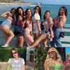 Protective Glasses 4pcs Rectangle Frame Sunglasses Women Men Candy Color Y2K Fashion Sun Glasses Vintage Outdoor Eyewear UV400