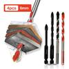 4-Piece Multifunctional Triangle Drill Bit Set for Glass, Ceramic, and Concrete