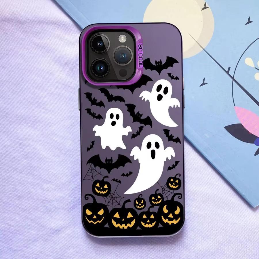 Halloween Pumpkin Head Phone Case For iPhone 17 Air 16e 16 Pro Max 15 14 Plus 13 12 Mini 11 Pro Shockproof Silicone Back Cover