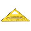 Echer Triunghiular de Tâmplar 7 Inch Galben Sisteme Imperiale Metrice Multifuncțional Echer pentru Căpriori