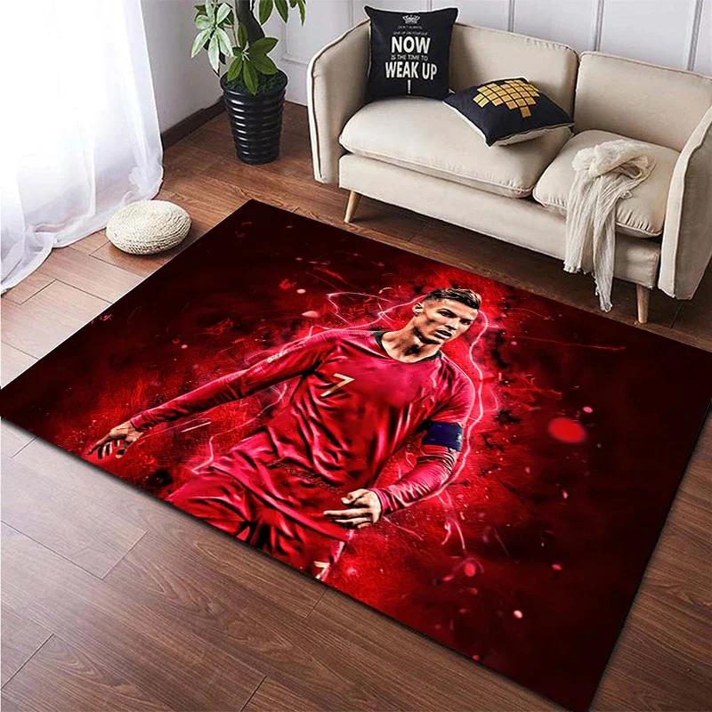 Football Star Carpet for Children,Living Room Bedroom Floor Mat Kitchen Mat Children's Bedroom Mat,bedroom Decor,Anime Rug,