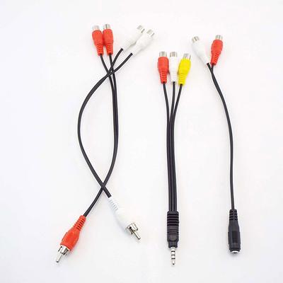 Universal RCA Cable 3.5mm Jack Plug Stereo Audio Cable To 2RCA Socket Female To Male To Headphone AUX Y Adapter Audio Cables Q
