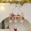 Wooden Christmas Door Hanger Ornaments - Small Gift Tags for Mall & Store Decorations