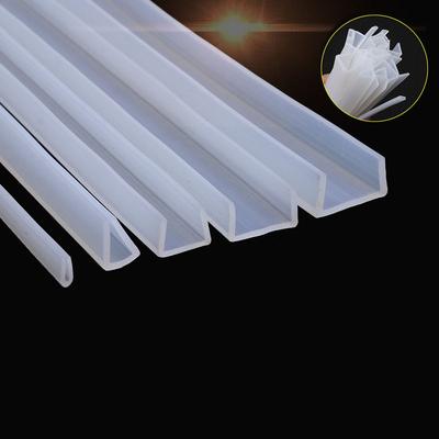 1 Meter U Channel Silicone Rubber Shower Door Glass Sealing Strip Edge Trim Glazing Weatherstrip Edge Guard