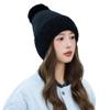 Korean Version with Versatile Gold Wire Plus Velvet Rabbit Fur Warm Hat Winter Outdoor Cold Hat Big Head Flange Hat