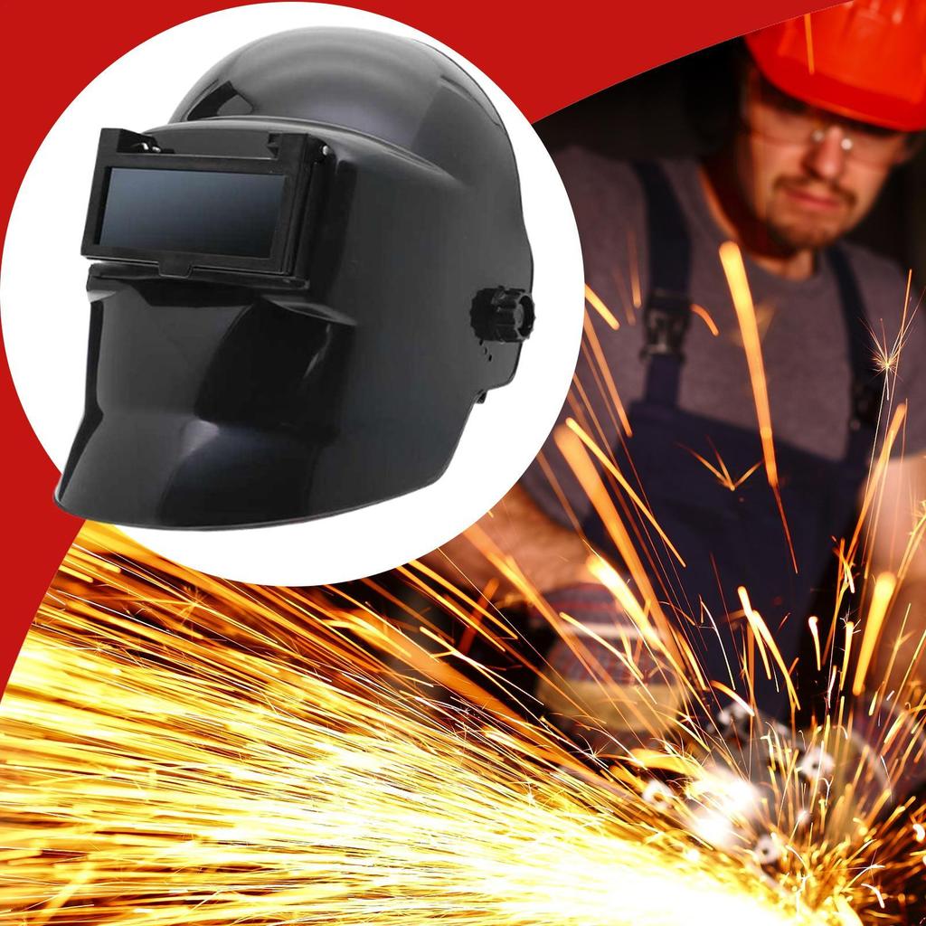 Welder Helmet TIG Welding Helmet TIG Arc Headgear With Double Glass Heat Protection Cover For Machine Repair Metal Cutting