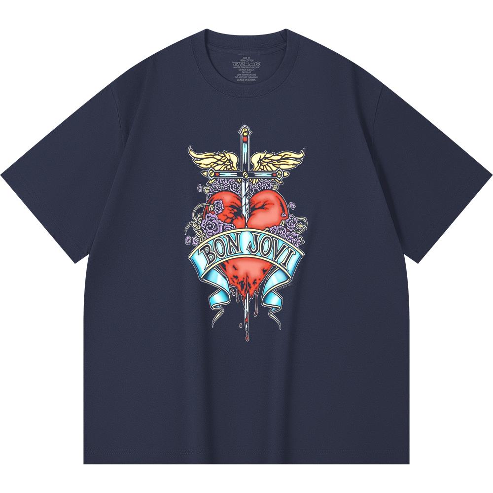 T-shirt Heavy Metal 100% Cotone 230 Gsm Stampa Band Rock Musica Popolare Unisex T-shirt Pesante in Cotone