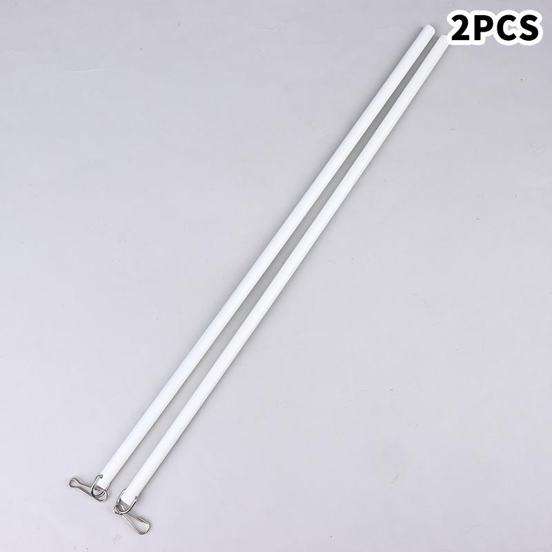 

2 Pieces Curtain Pull Wand 17Inch Clear Set For Drapery Opening And Closing Rod Curtain Accessories Set білий