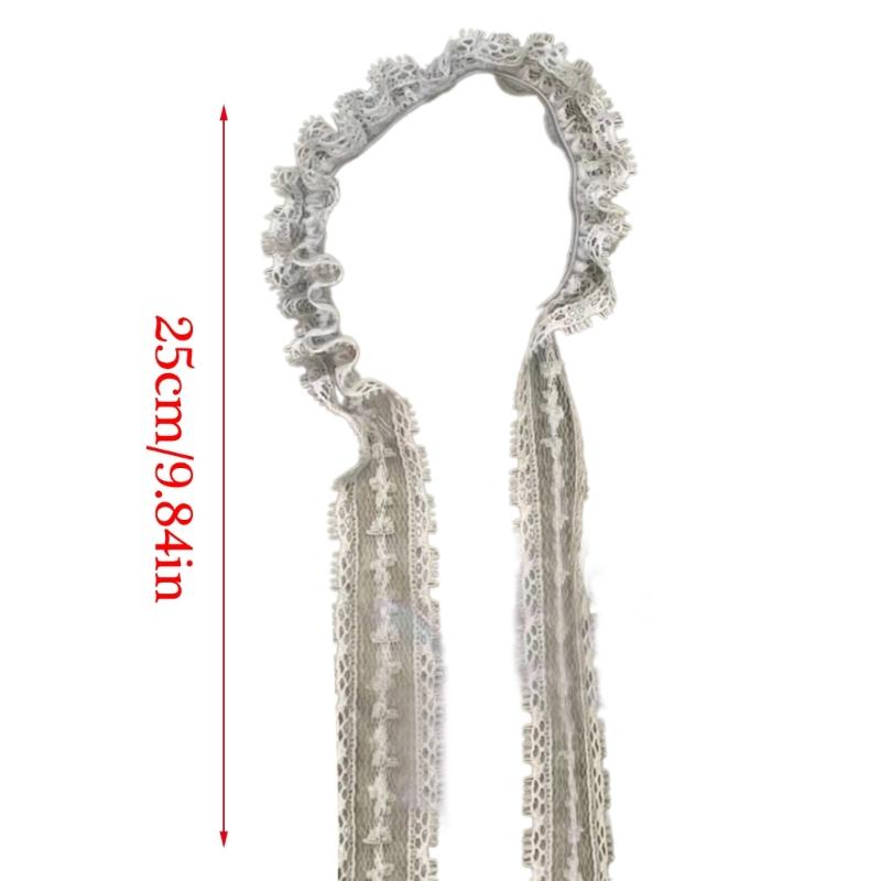 Elegant Lace Ribbons Hair Tie High Elasticity Hair Tie Comfortable Hair Band for Various Hairstyles And Occasions