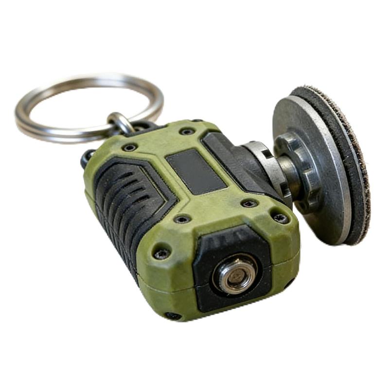 

Mini Grinder Keychain: Tool Enthusiast Collectible,Polishing Tool Collectible Keychain Accessory,Gift For Dads Tool Lovers
