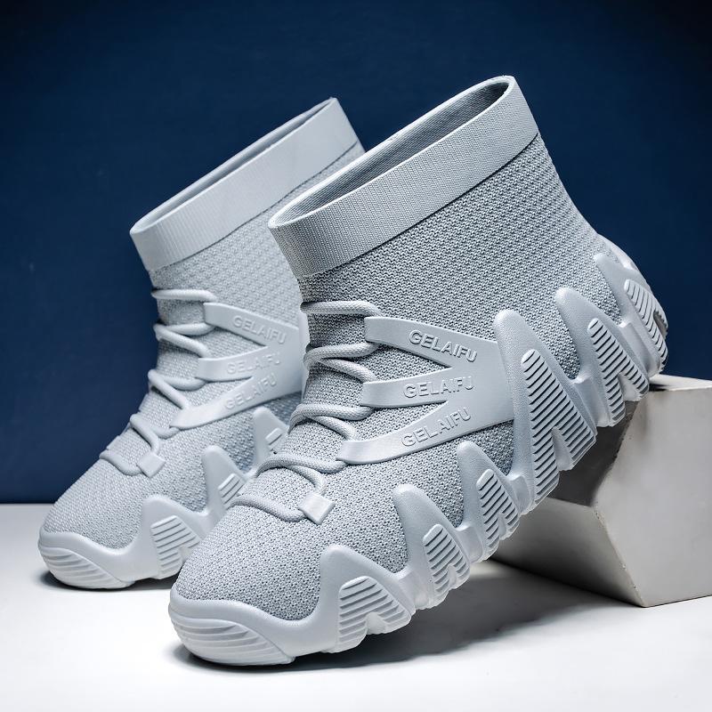 2025 Neue Outdoor-Wasserschuhe, Modische und lässige Regenschuhe, Verdickte wasserdichte Herrenschuhe zum Angeln und für Flusswanderungen