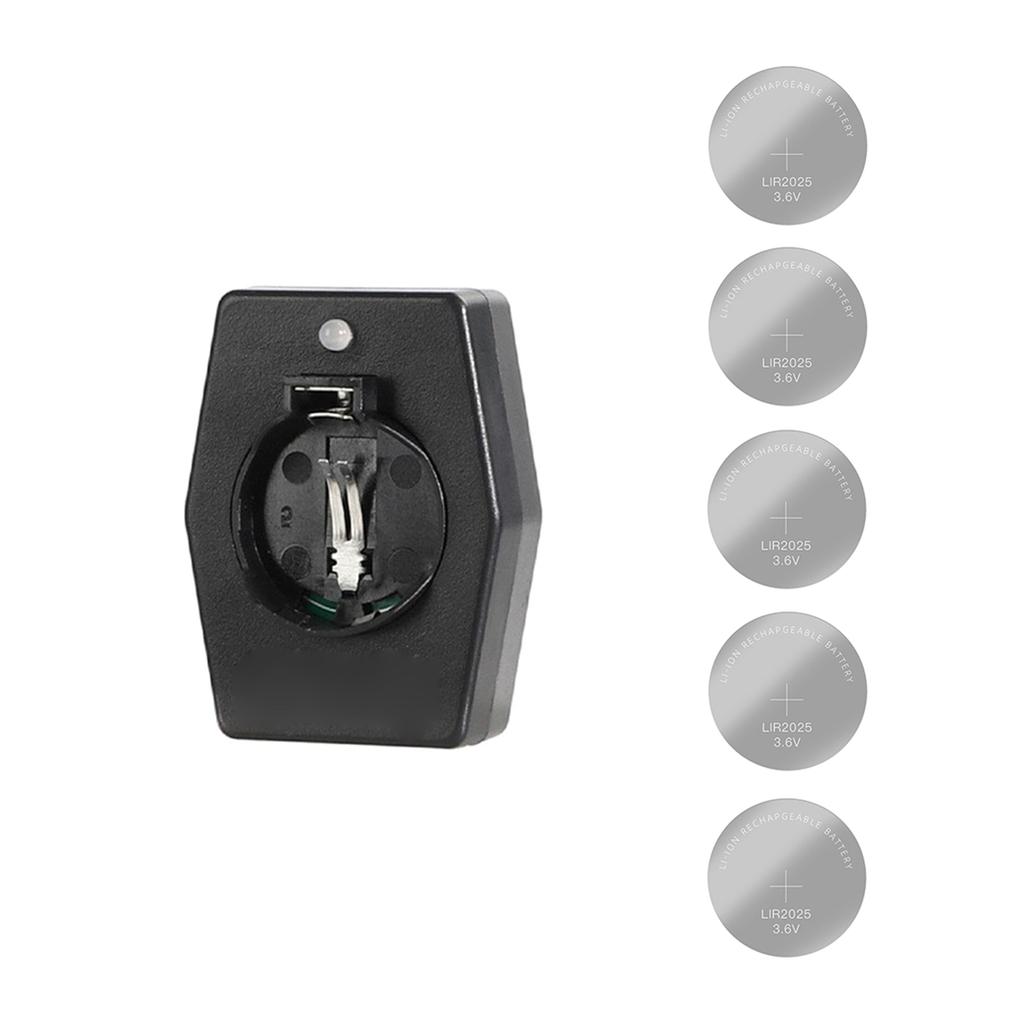 5 Stück wiederaufladbare Knopfbatterie mit Typ-C-Ladegerät, Ladeadapter für LIR2032-, 2025- und 2016-Batterien