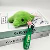 Cute Green Frog Plush Keychain Kawaii Bag Charm Soft Stuffed Animal Pendant Creative Holiday Gift for Family and Friends