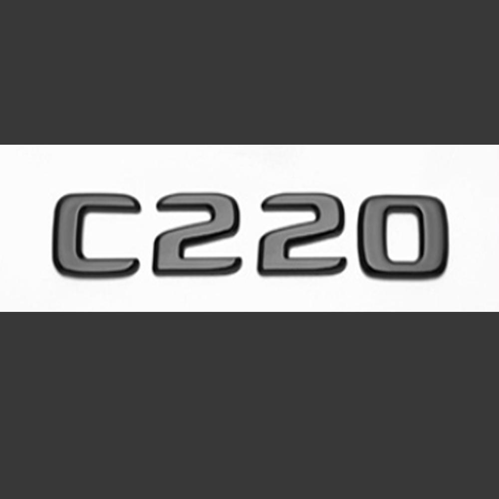 Pour Mercedes Benz AMG W204 W205 W206 C200 C220 C220d C300 C400 C250 C260 Logo Voiture ABS 3D Lettres de Coffre Badges Accessoires
