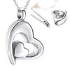 Heart Pendant Necklace for Ashes, Heart Charm Necklace Wedding Necklace Bride Wedding Jewelry for Women Girl Birthday