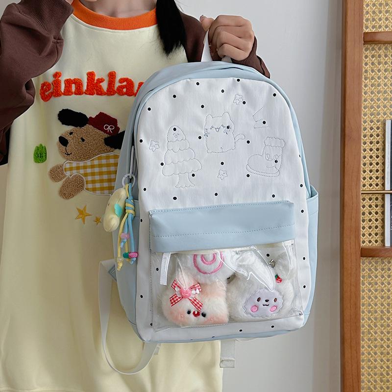 Cute Junior High School Student Schoolbag Female Campus High School Student Travel Backpack Light Small Fresh Student Backpack Tide
