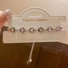 Korean-Style Cubic Zirconia Heart Bracelet: Elegant, Luxurious, and Fashionable Jewelry for Women.