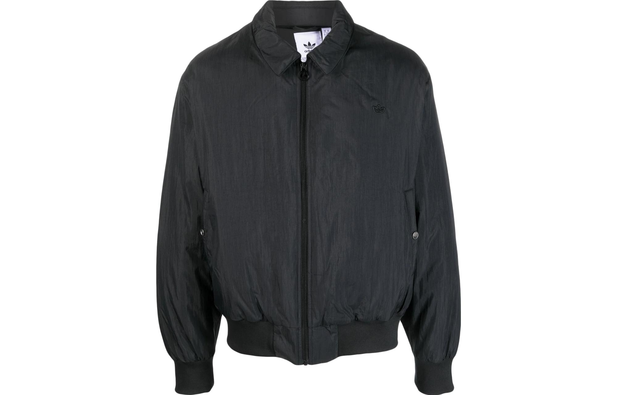 Adidas Puffer Jackets Men s Black Lapel Moderate Puffer Jacket HR8675 M