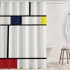 Art P-Piet Cc-Ornelies M-Mondrian Modern Simple Shower Curtain Bathroom Decorative Polyster Shower Curtain With Hook