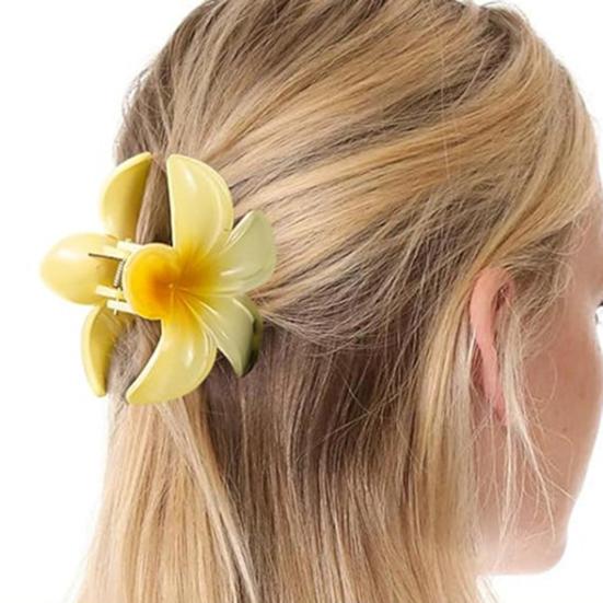 3 buc femei păr clip bomboane flori colorate styling păr gheare spate cap rechin păr clip ușor păr styling instrument