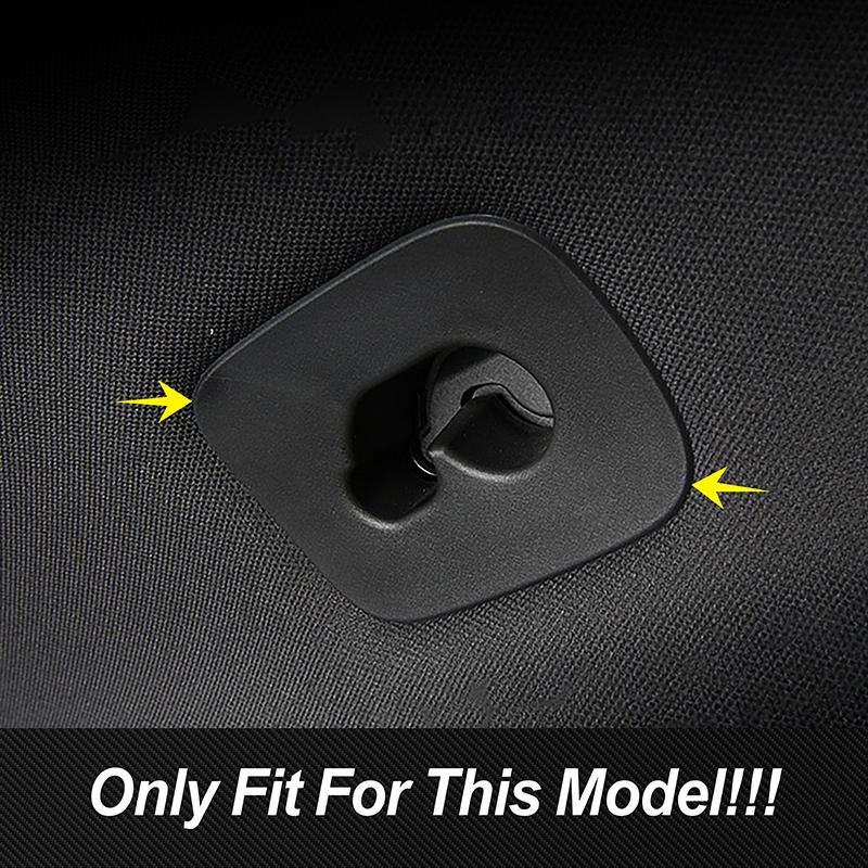Carbon Fiber Pattern Car Stickers Rear Roof Hook Frame Decoration For Porsche Cayenne 2018- Cover Trim Interior Accessories
