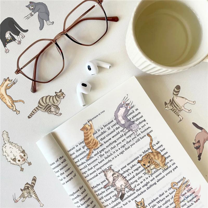 50Pcs/Set Naughty Cats Series 01. Scratch Marks PET Stickers Waterproof DIY Fashion Doodle Decals Stickers