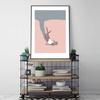 Solid Wood Frame Modern Wall Art Print Posters Female Swimmer Diving Into Swimming Pool Swimming Canvas Painting Gym Office Kitchen Home Decor