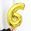 Silver & Gold 16-inch Number Balloons (0-9) - Popular Wedding Decoration & Street Vendor Item