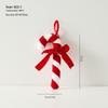 Christmas Red & White Irregular Shaped Ornaments: Balls, Candy Canes, Lollipops for Tree Decoration