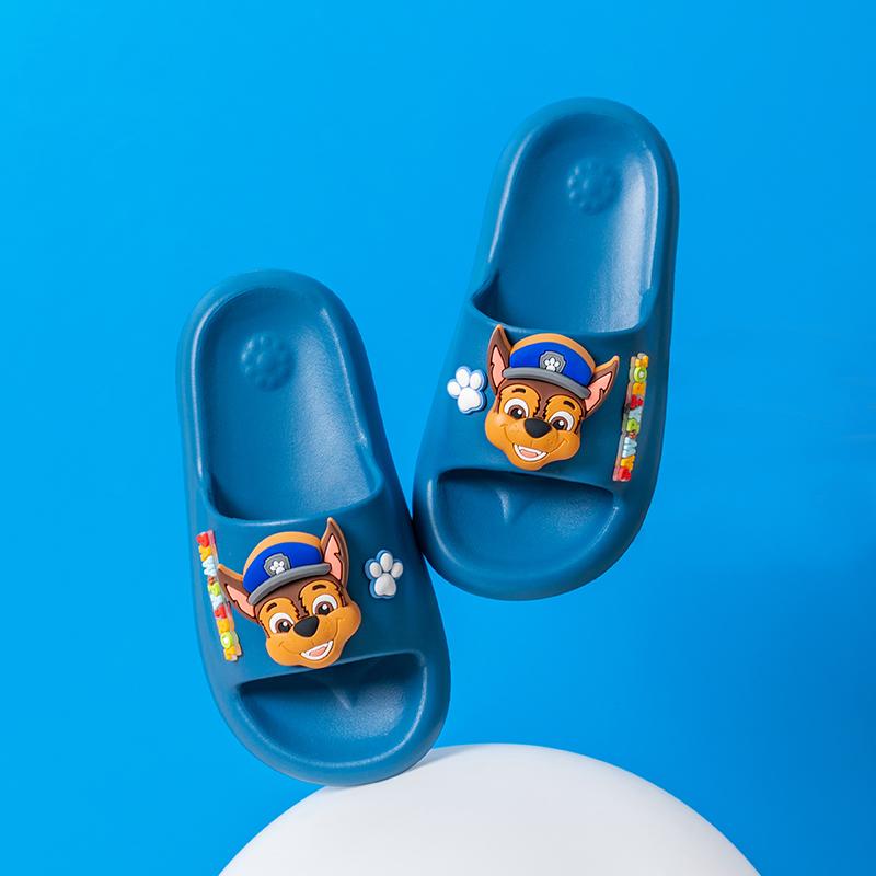 PAW PATROL Children's Slippers Boys Summer Home Bathroom Non-slip Indoor Soft Bottom Cartoon Flip-flops Girls ear Outside