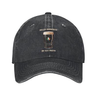 Ahoj Tmo, moje stará přítelkyně Irské Pivo Svatý Slunce Baseballová Čepice Trendy Dámská Pánská Praná Hip Hop Čepice Dropshipping Baseballové Čepice
