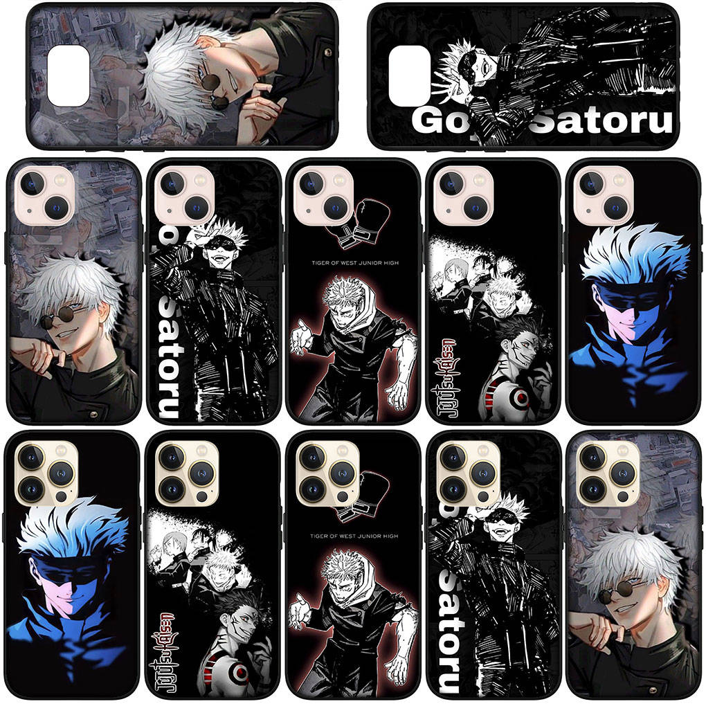 Handyhülle für Samsung Galaxy S25 S24 S23 iPhone 16 15 Xiaomi Redmi Note 14 13 12 16E X 11 Pro Max Moto Huawei Comics Gojo Satoru Jujutsu Kaisen Cover
