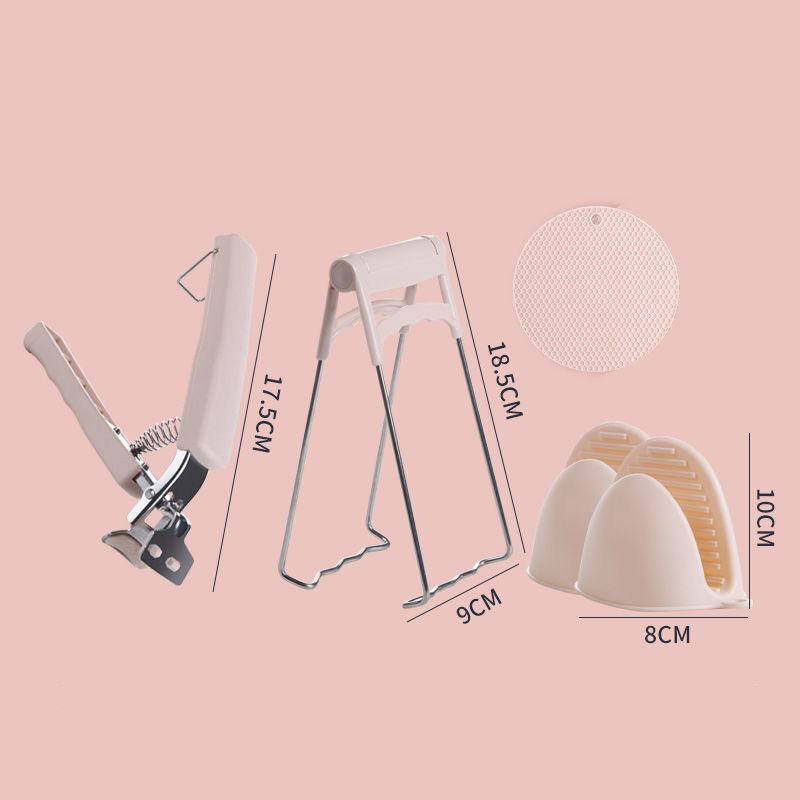 

Затискач проти опіків Підйомник підноса Протиковзкий Щипці для тарілок для мисок Побутовий затискач для посуду з нержавіючої сталі Кухонні приналежності One size