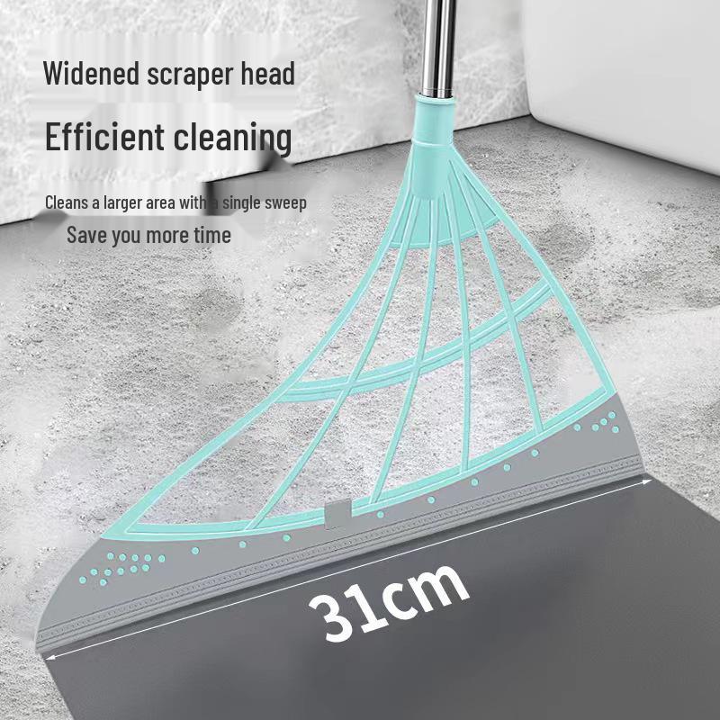 Silicone Broom Set for Bathroom: Wet & Dry Magic Squeegee