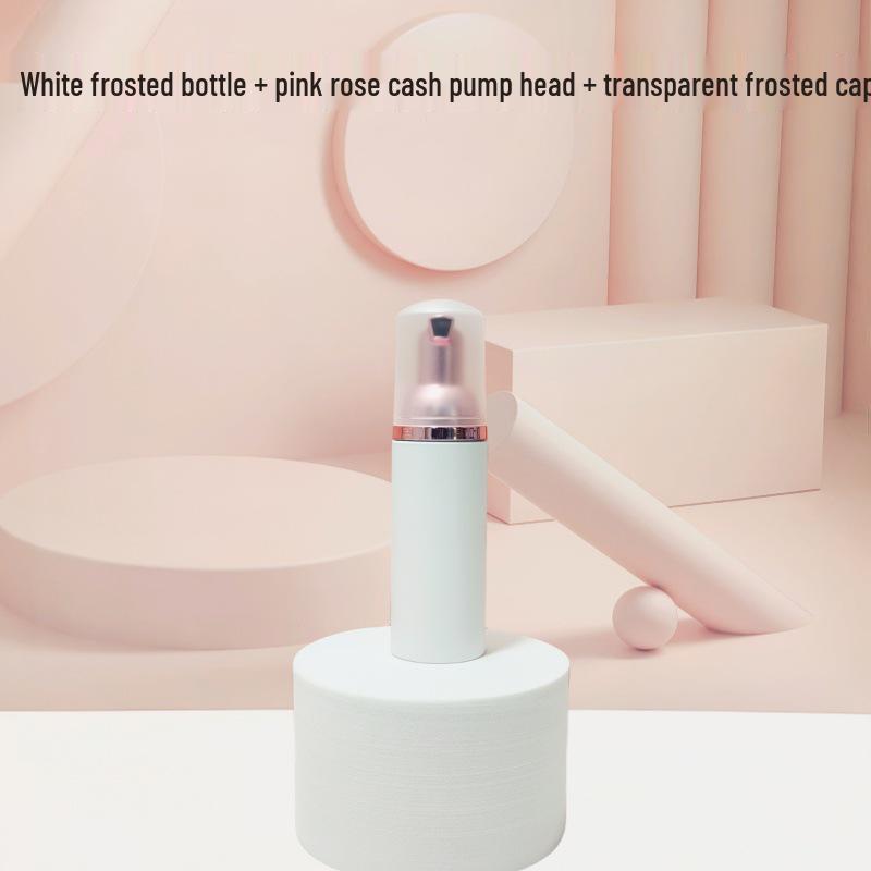 Matte Frosted Foam Face Wash & Eyelash Mousse Pump Bottle, 60ml