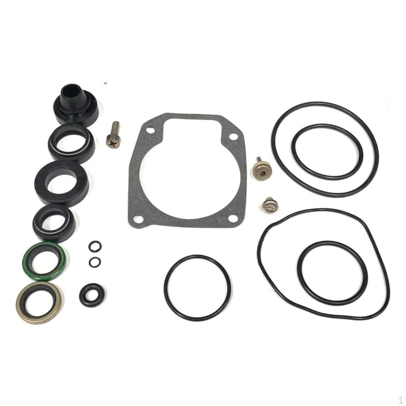 

Lower Unit Gearcase Seal Kit Easy to Install Impact Resistant Rubber 433550