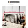 Houndstooth Headboard Cover Full Queen  King Comfortable Bed Head Slipcover for King Size Washable Anti-Dirty Headboard Protector Washable Bedroom