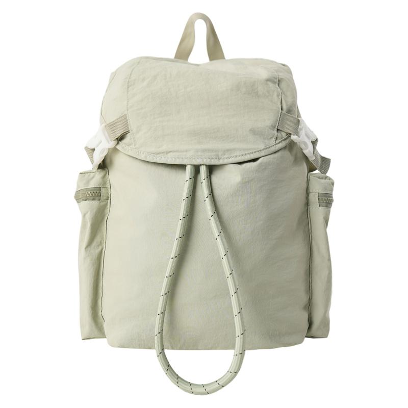 Solid Color Backpack Student Drawstring Schoolbag Large Capacity Backpack