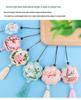 Peace Amulet Embroidery Kit: Beginner's DIY Cross Stitch Sachet Pouch