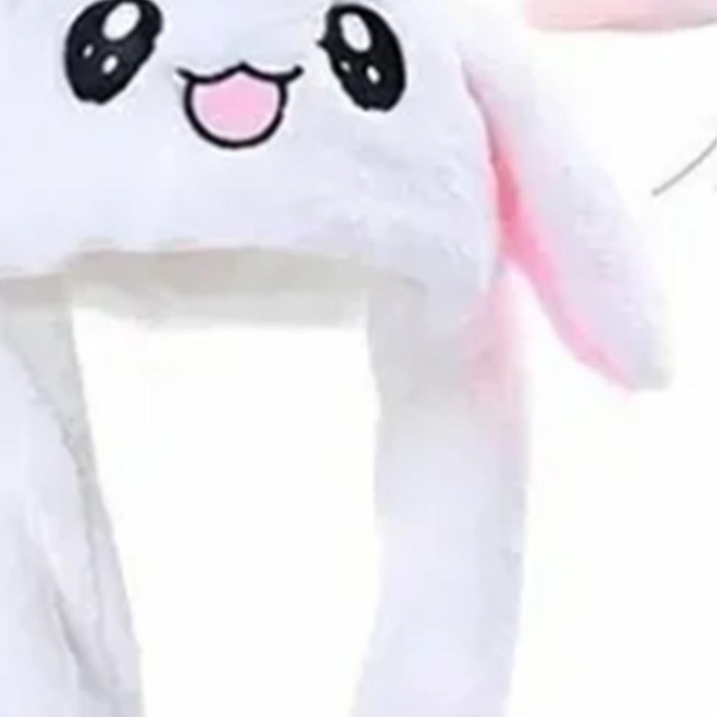 Leuchtende Lange Hasenmütze LED Elektrisch Plüsch Verstellbar Niedlich Cartoon Leuchtende Ohren Bewegliche Hasenmütze