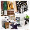 4Pack Clear Acrylic File Sorter, 4 Large Slots Desk Organizer, Desktop File Folder Holder Organizer, Office Storage Stand Rack for Book, Purse,