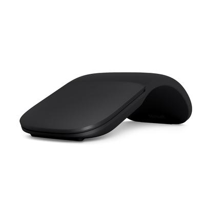 Microsoft Arc Mouse Kabellos Dünn Kompakt Scrolling BlueTrack Bluetooth Surface Kompatibel ELG-00007 Vertikal/Horizontal (Schwarz)