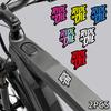 2Pcs Ride Or Die Bike Frame Stickers Bicycle Top Tube Waterproof Vinyl Decals For Mtb Bicycle Decorative Motorcycle Accessories