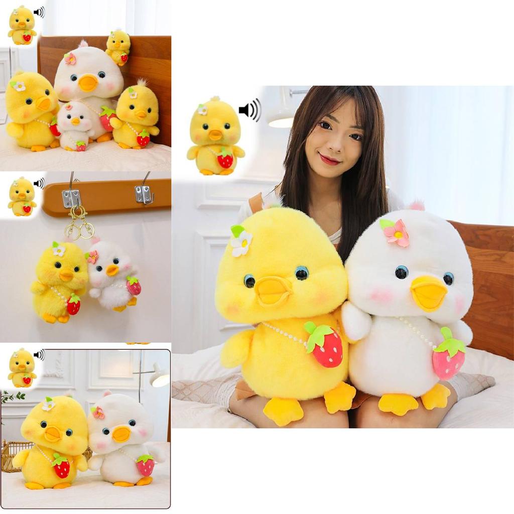 Adorable Plush Duck Toy With Sound Features Perfect For Birthdays And Gifts