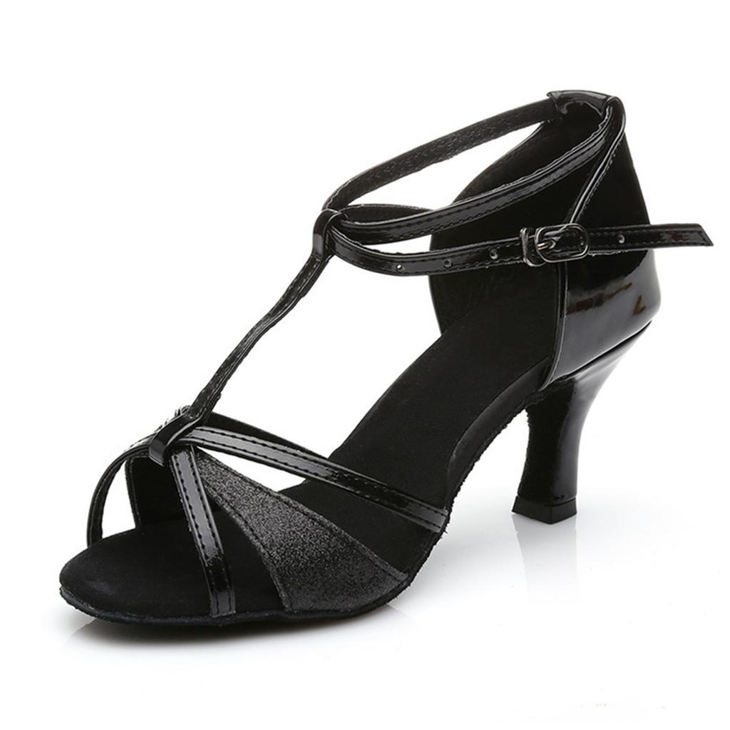 Buty Do Tańca Latino Na Obcasie Leah 7 Cm Czarne 36