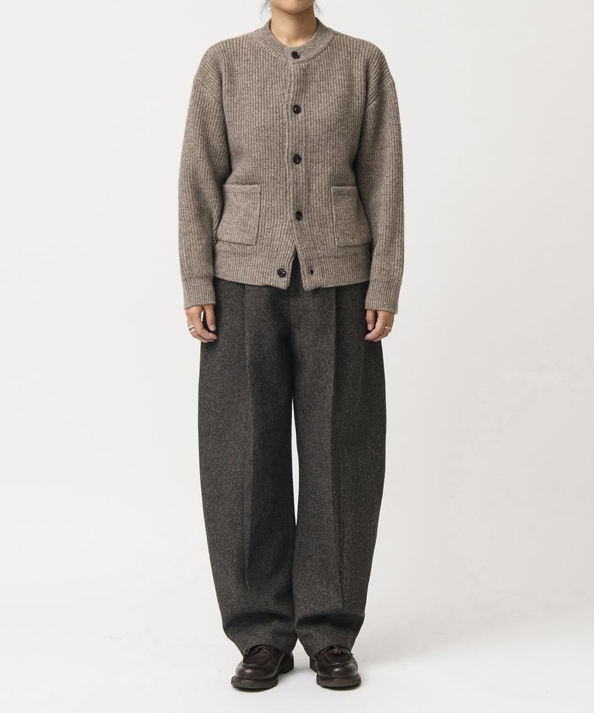BEAT&SLNC Morrow Crewneck Cardigan (Mocha)