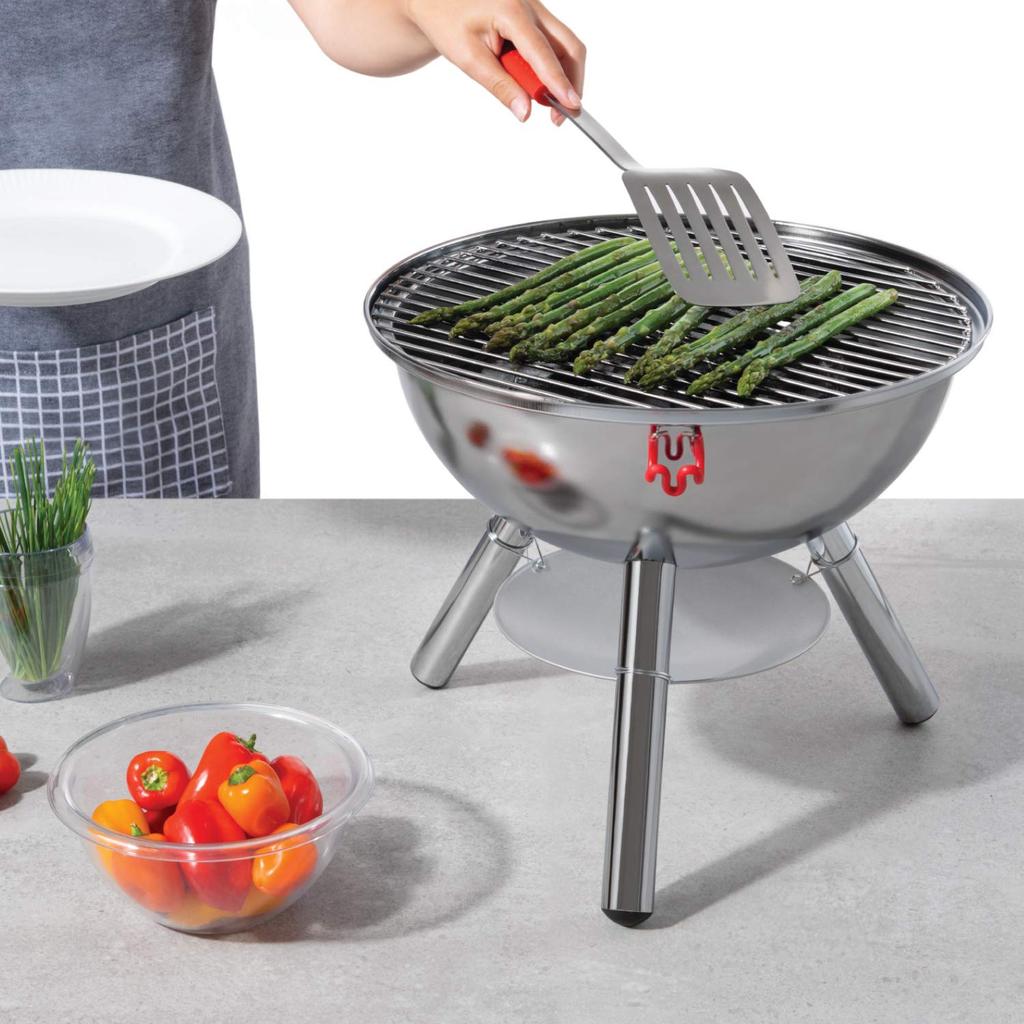BODUM FYRKAT Picnic Charcoal Grill Stainless Steel [Authentic Product] 11529-16