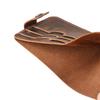 2025 Genuine Vegetable Tanned Leather Card Holder Minimalist Wallet Button Closure Large Capacity Coin Purse for Driver License