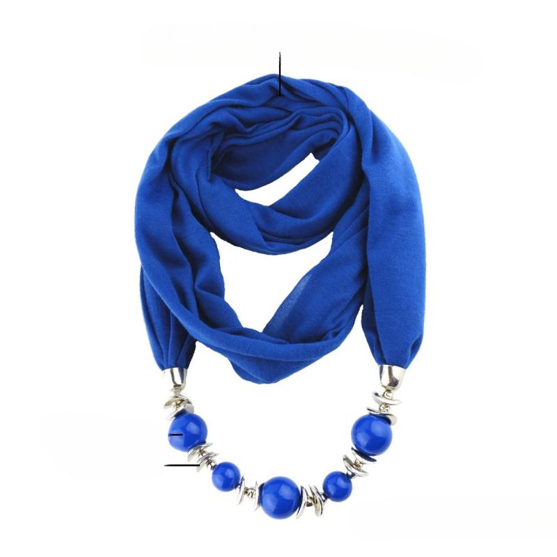 1Pc 9 Colors Ethnic Unique Scarf Necklaces Resin Pendant Neckerchief Statement Women Bohemia Necklace